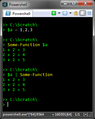 Powershell pipeline-friendly function test